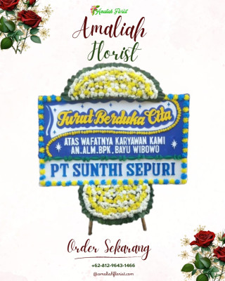 Papan Bunga Duka di Ratu Jaya